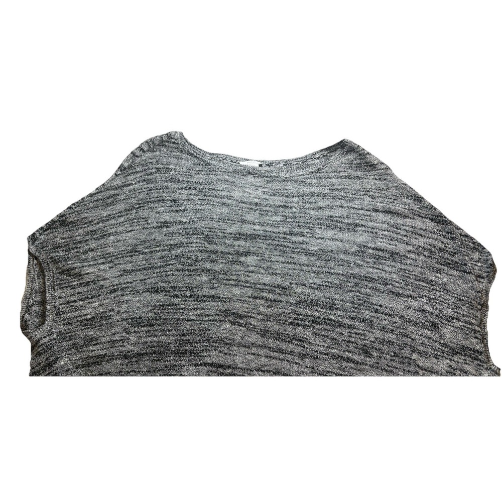 J. Jill Pure Jill‎ Textured Short Sleeve Sweater XL Tall Blue Cotton Linen